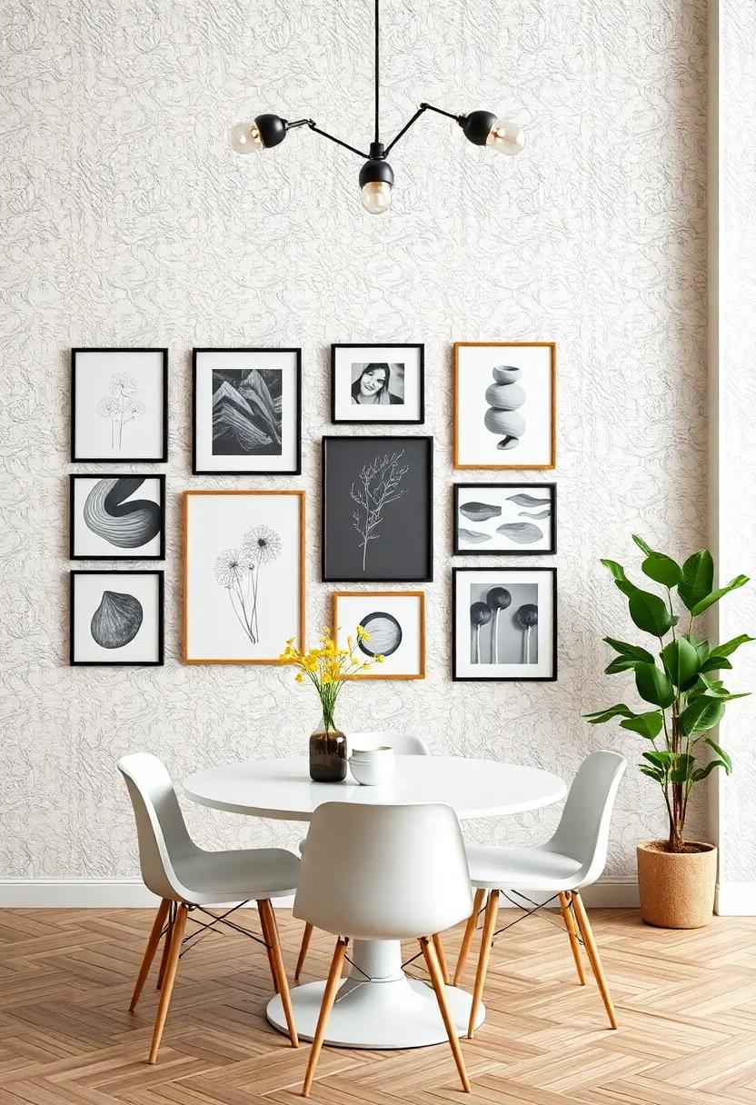 Playful⁤ Patterns: A Gallery Wall with Fun Textures for a Lively Atmosphere