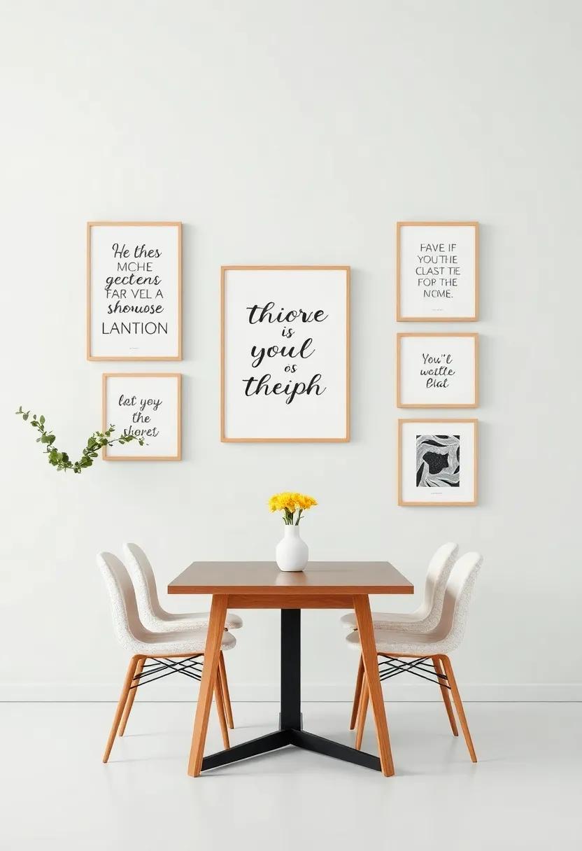 Inspirational ‍Quotes ‌and Typography:⁢ A Gallery Wall to Motivate and Inspire