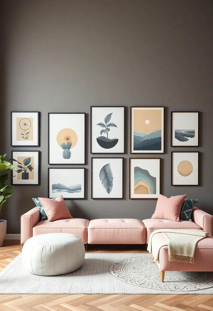 Crafting A Thematic Gallery Wall Inspired By Your Favorite Art Styles And Color Schemes