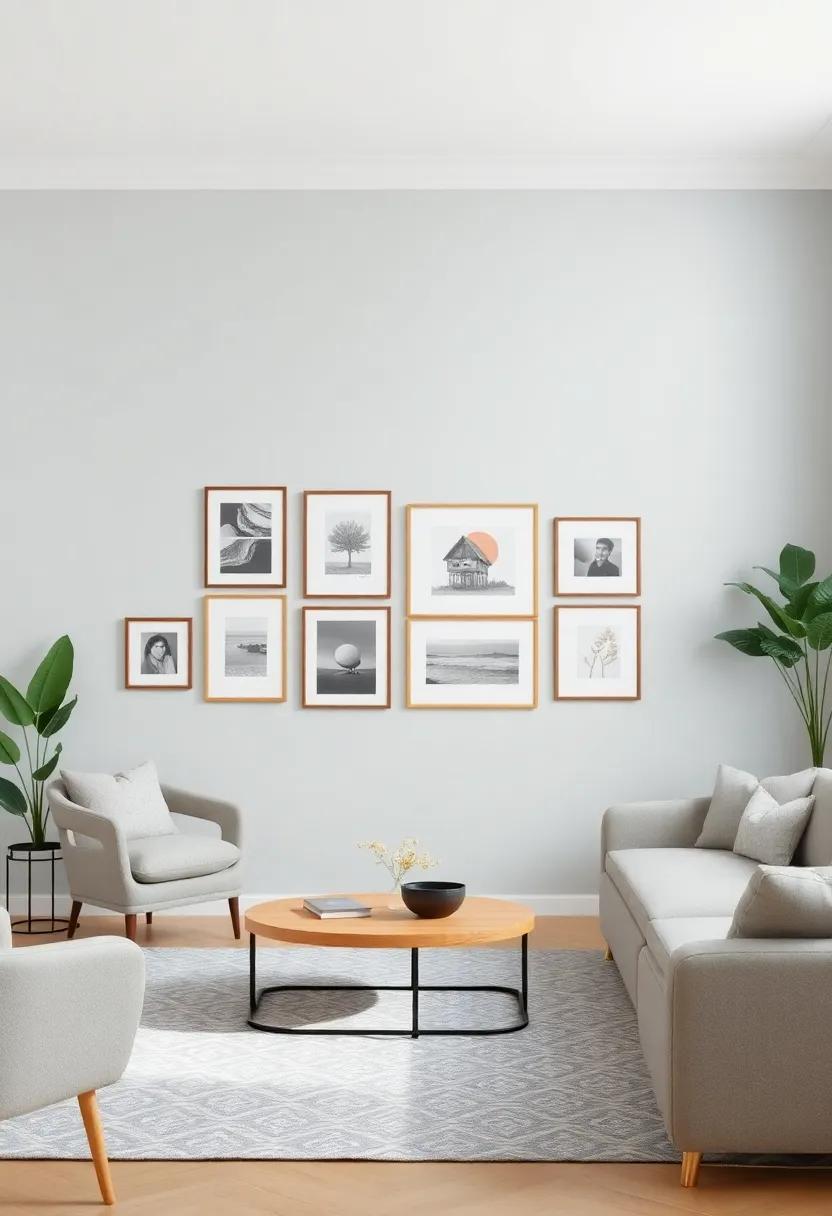 Balancing Color Palettes For A Cohesive Look That Connects The Room To The Gallery Wall