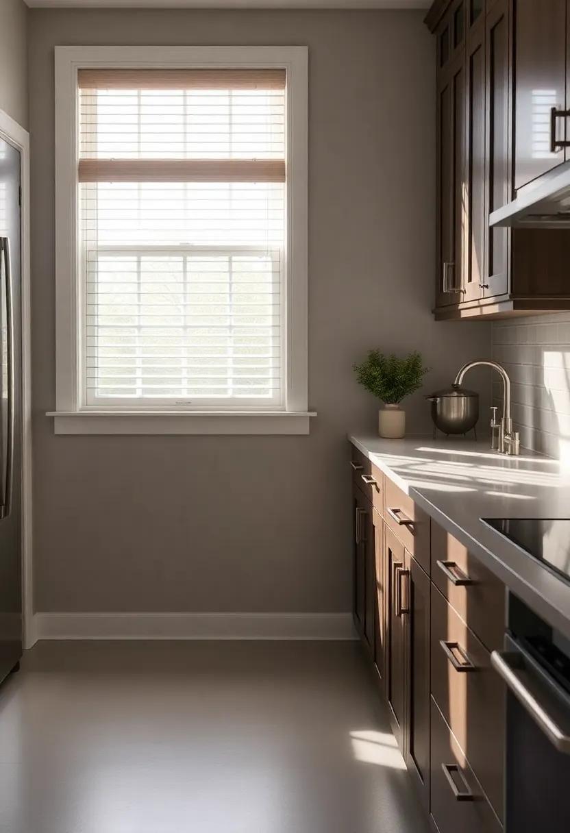 Incorporate Natural Light: Maximize window treatment styles that diffuse natural light while maintaining privacy, making your kitchen feel larger and brighter