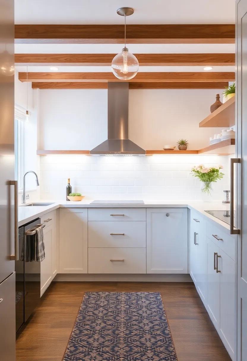 Play with Dimmer Switches: Install dimmer switches for versatile lighting options that can adapt to your cooking and dining ambiance
