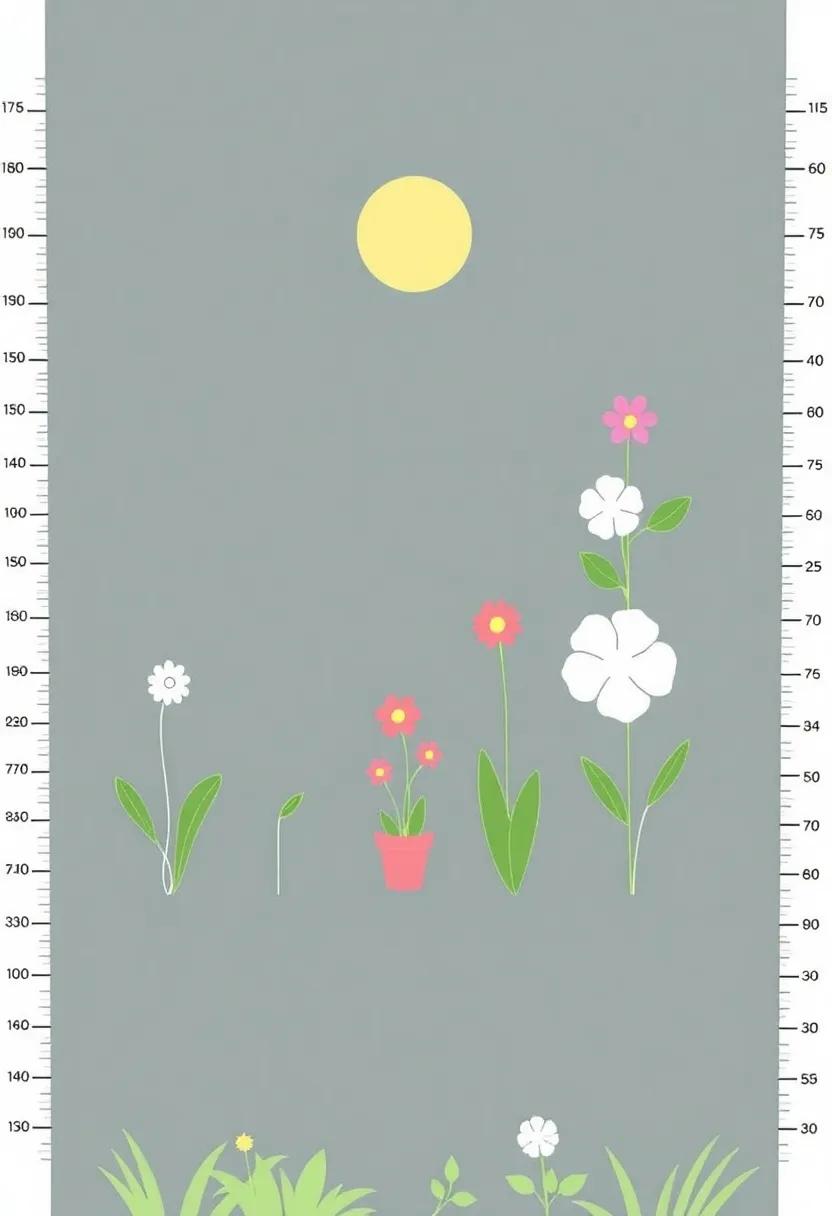 Charming Growth Charts That Blend With The Garden Theme While ⁣Tracking ⁢Little One's Height