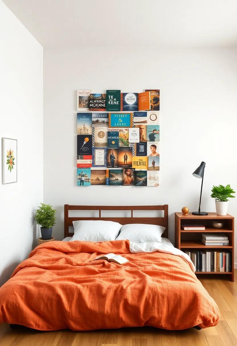 Creating a Wall Collage Showcasing Your Literary Journey ​and Inspiration