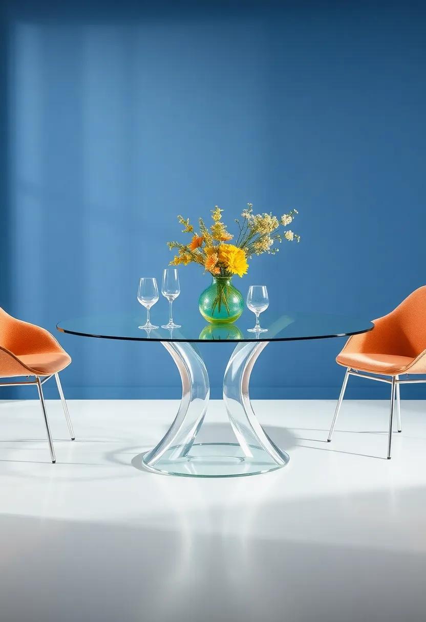 Transform Your Glass⁣ table with Bold Colors and Patterns