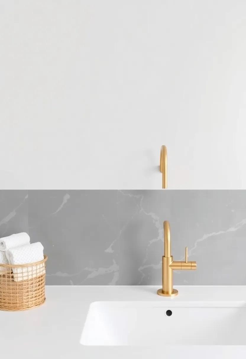 Gray tile Backsplash: Use a gray tile backsplash⁤ in kitchens or bathrooms,complemented by gold fixtures for a chic,cohesive design