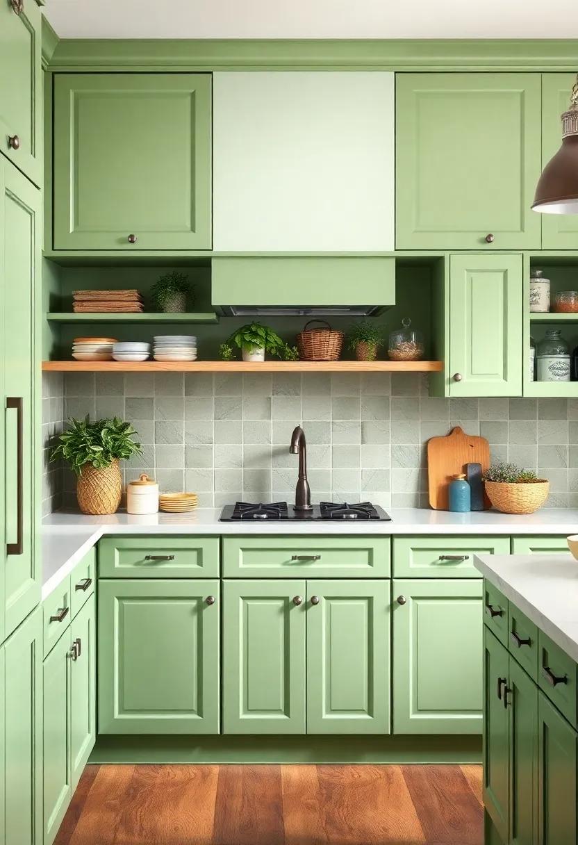 The Allure of Vintage Green Cabinets in Modern Farmhouse Design