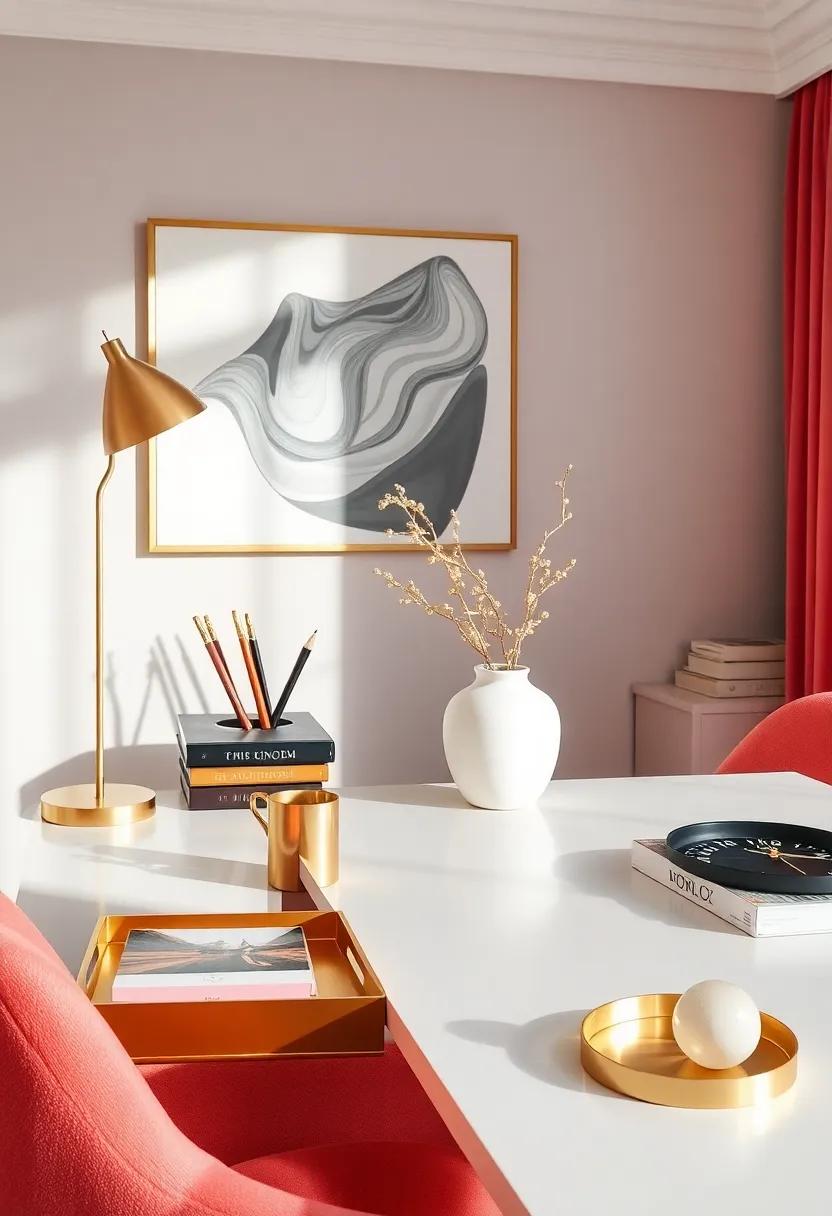Brass Desk Accessories:⁢ Incorporate brass pencil holders, trays, and‌ paperweights for ⁤a ‍touch of sophistication
