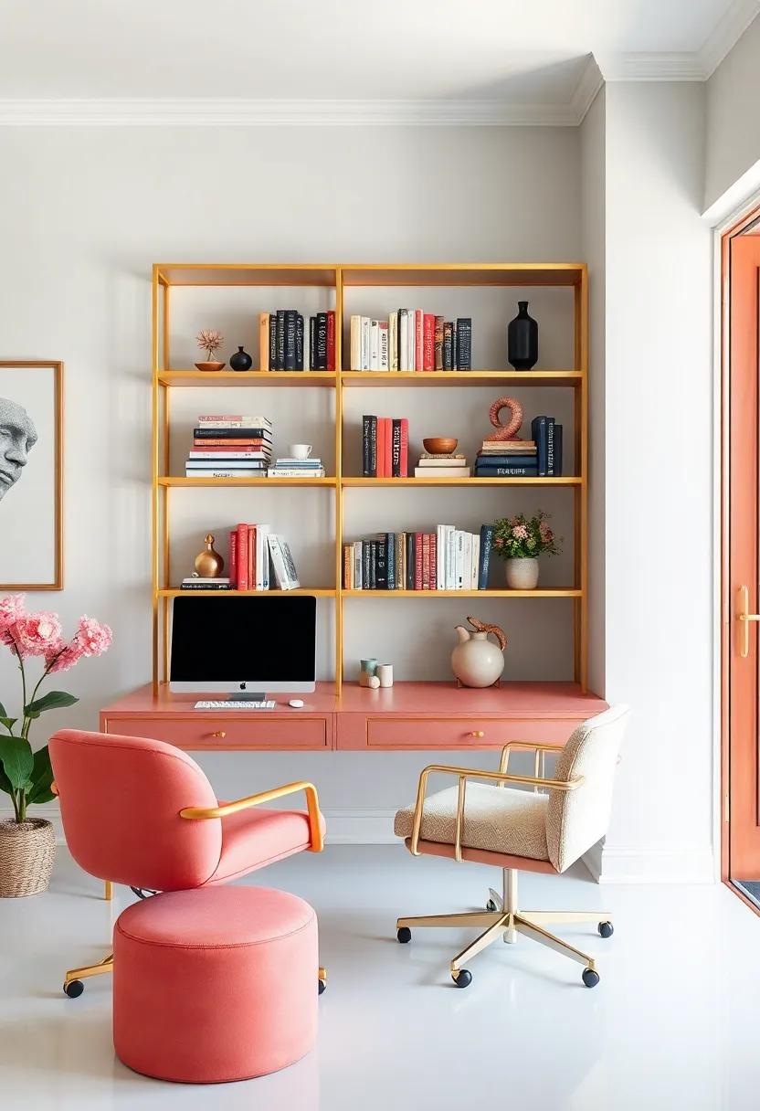 Brass Bookshelves: Opt‍ for open brass shelving to display your favorite books ‌and decorative pieces elegantly