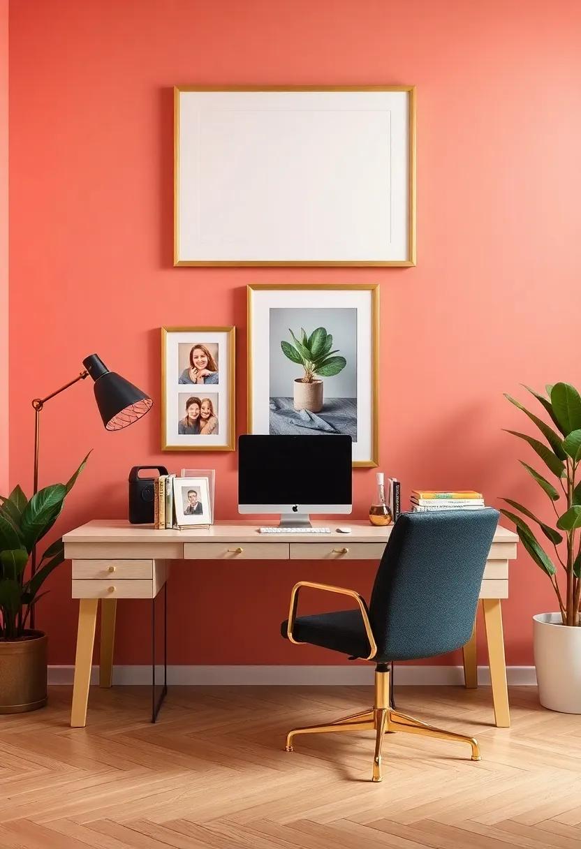 Brass Picture Frames: Showcase your favorite memories in⁤ polished brass frames that match your office theme
