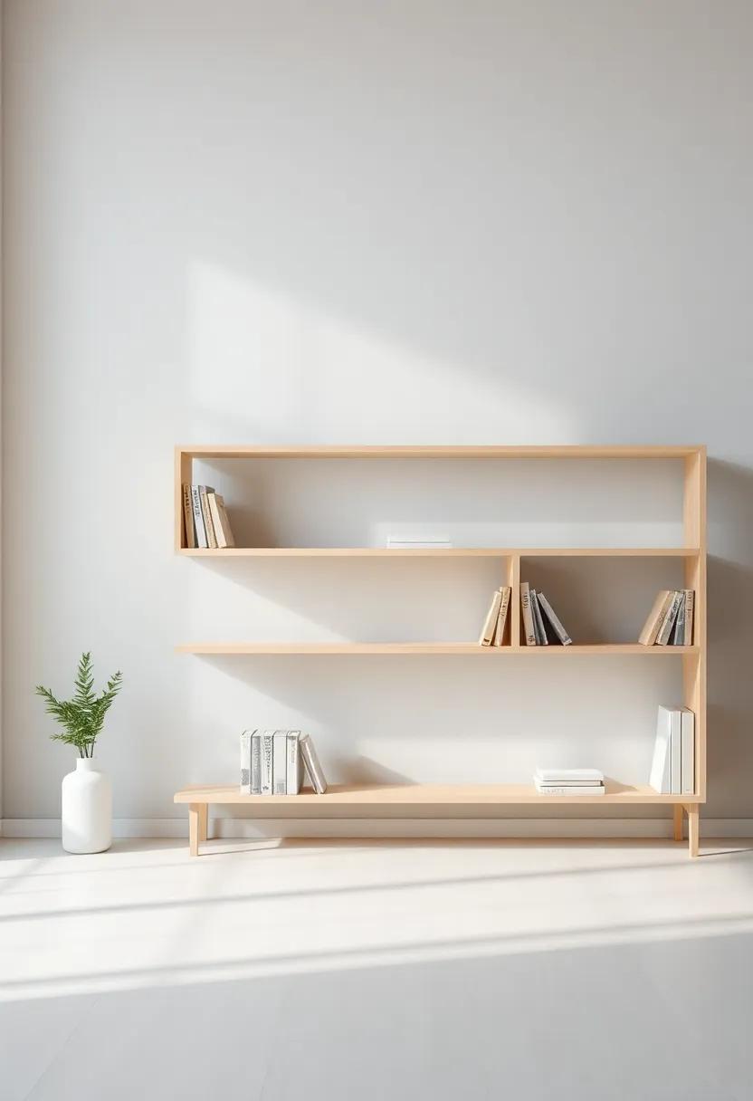 Incorporating ‍Bookshelves as Functional Decor Against Neutral Backdrops