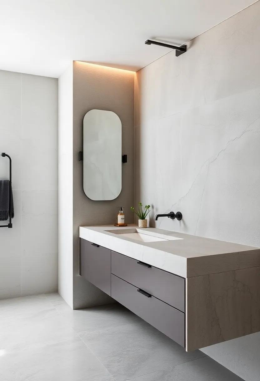 Concrete Vanity Designs: Merging Functionality with Industrial ⁤Style