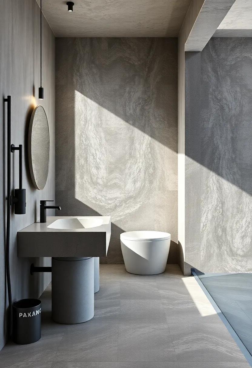 Statement⁤ Sinks: Unique Concrete Accents for a Bold⁢ Bathroom⁢ Look
