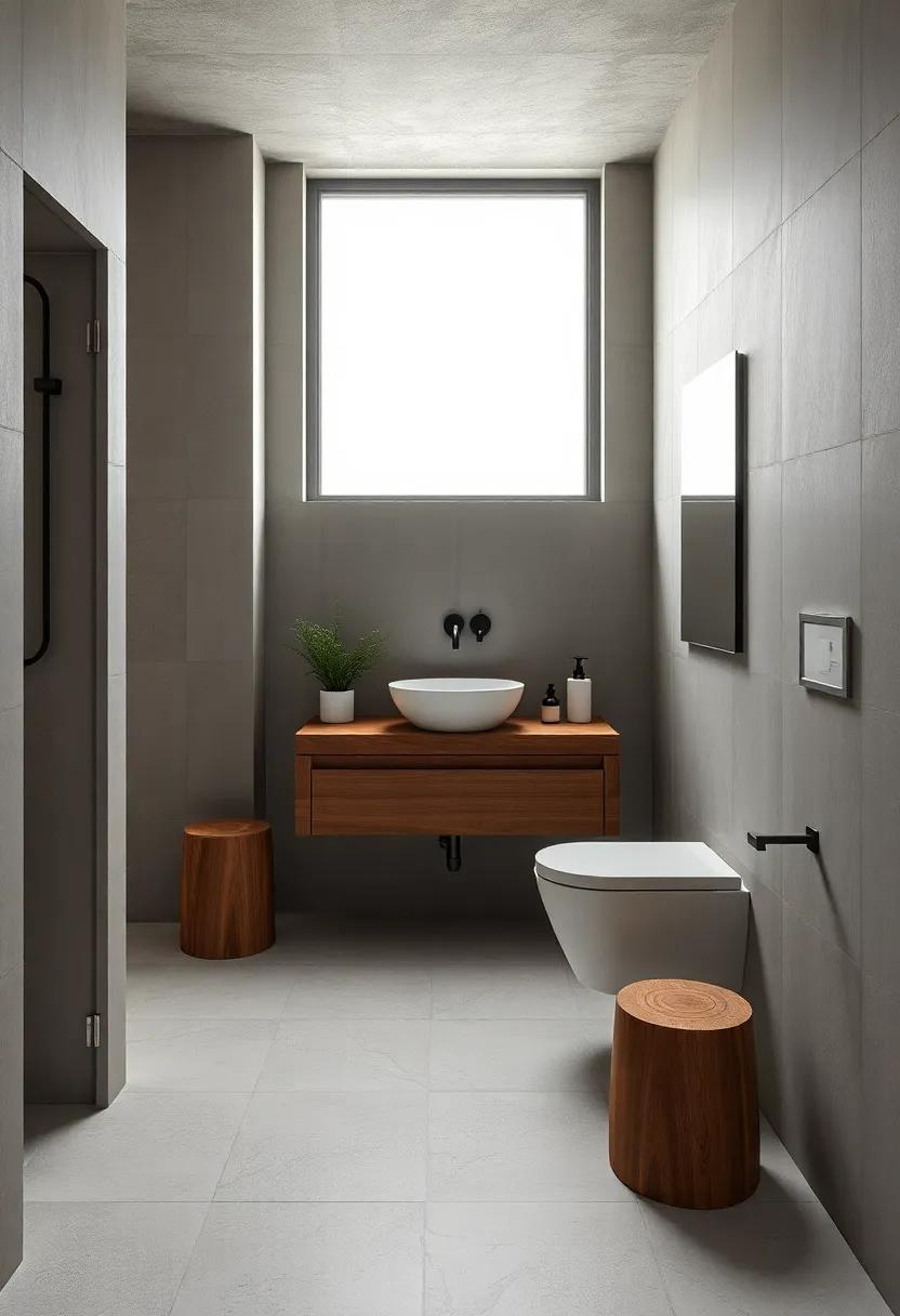 Textures in Contrast: Balancing Smooth Concrete⁣ with‍ Rustic Elements