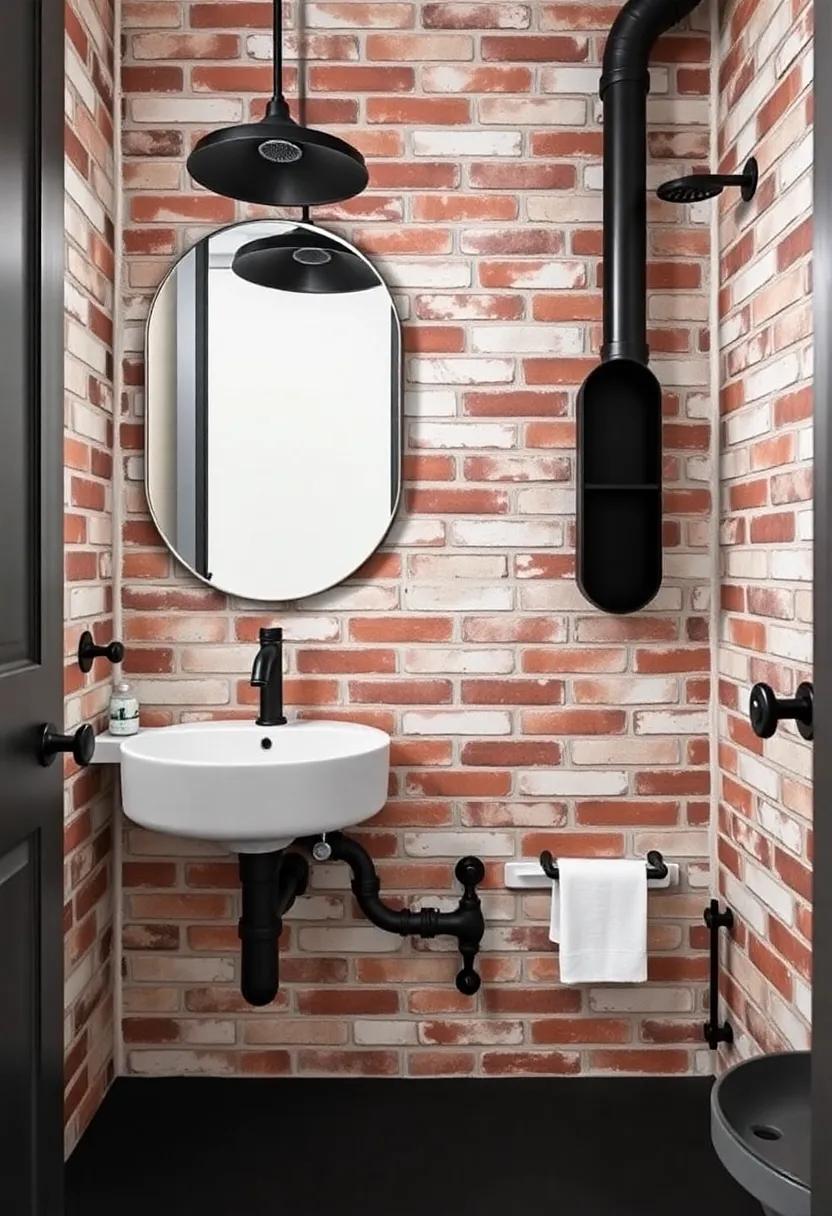 1) Embrace Raw Beauty: Incorporate exposed brick walls paired with matte black fixtures⁣ to ⁢establish a striking​ contrast, showcasing‍ the rugged appeal of industrial design