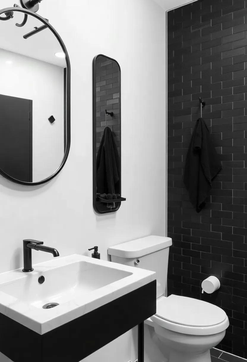 8) stylish Accessories: Incorporate matte black soap dispensers,towel racks,and other⁢ accessories to unify ‍the look and add that essential touch of sophistication