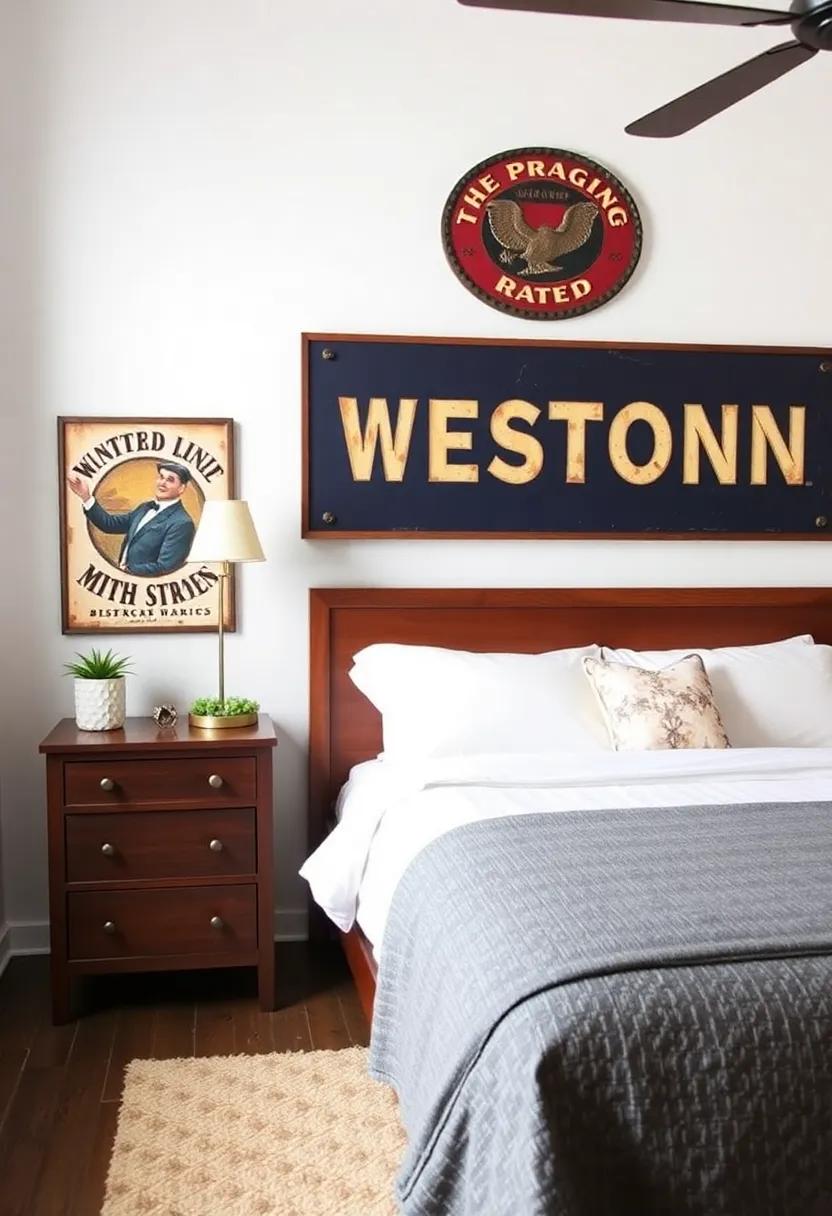 Oversized factory‌ Sign Replicas: Hang⁣ replicas of oversized factory signs or vintage advertisements to⁣ evoke nostalgia and add character to your industrial‍ bedroom
