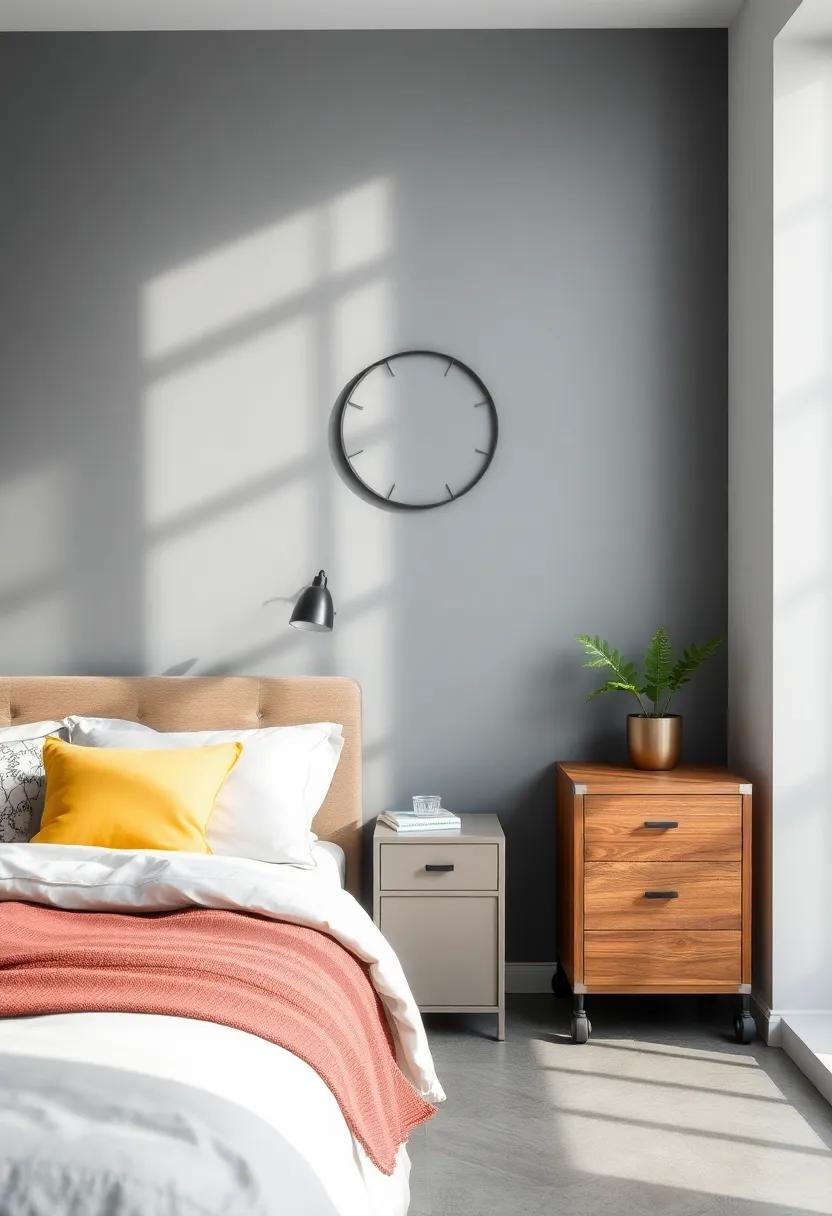Industrial-Style Furniture: select furniture with clean lines and a utilitarian approach, such as a simple⁤ wooden‌ desk or a metal chest of drawers