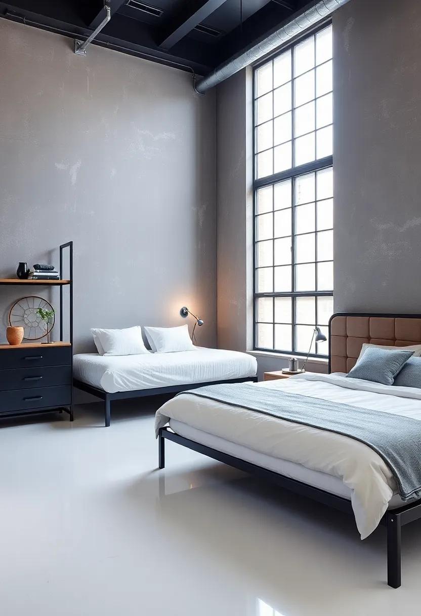 Metal Accents: ⁣Incorporate items like ‍steel ‍bed frames or iron shelving to introduce a sturdy, industrial feel that complements⁣ your contemporary aesthetic