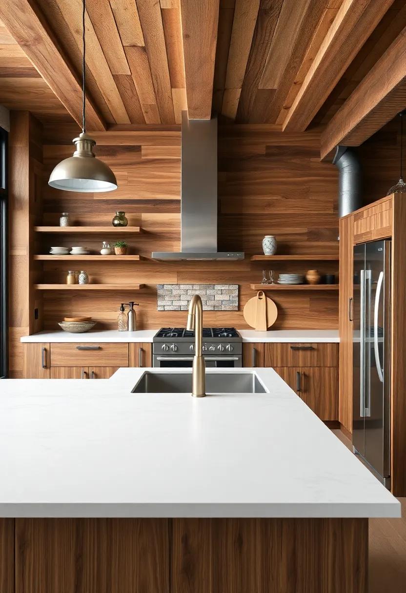 Utilizing Reclaimed Wood for ‍a Rustic‌ Touch in modern Kitchens