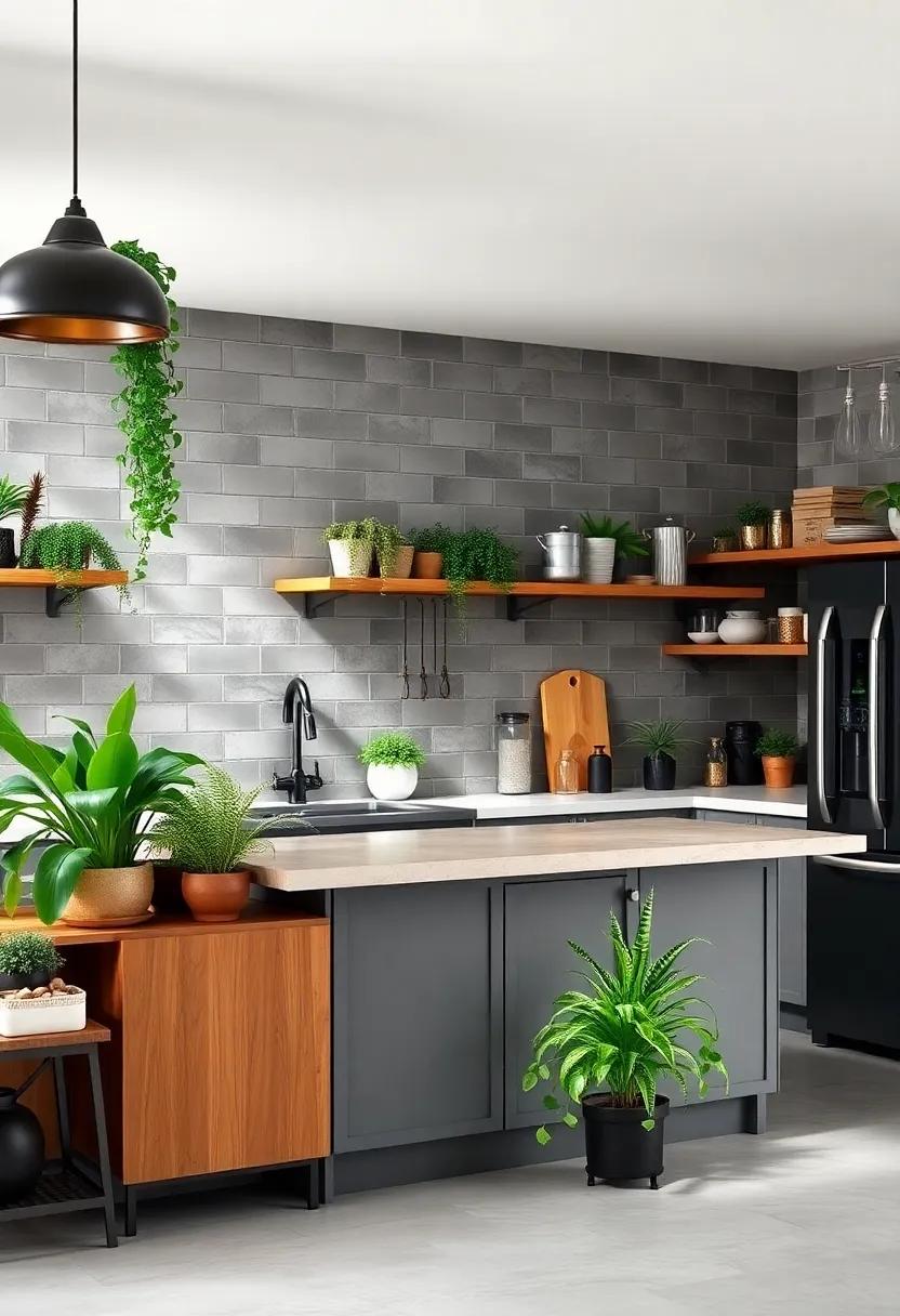 Greenery and ‍Plants: Bringing Life into the‌ ruggedness of​ Industrial Kitchens