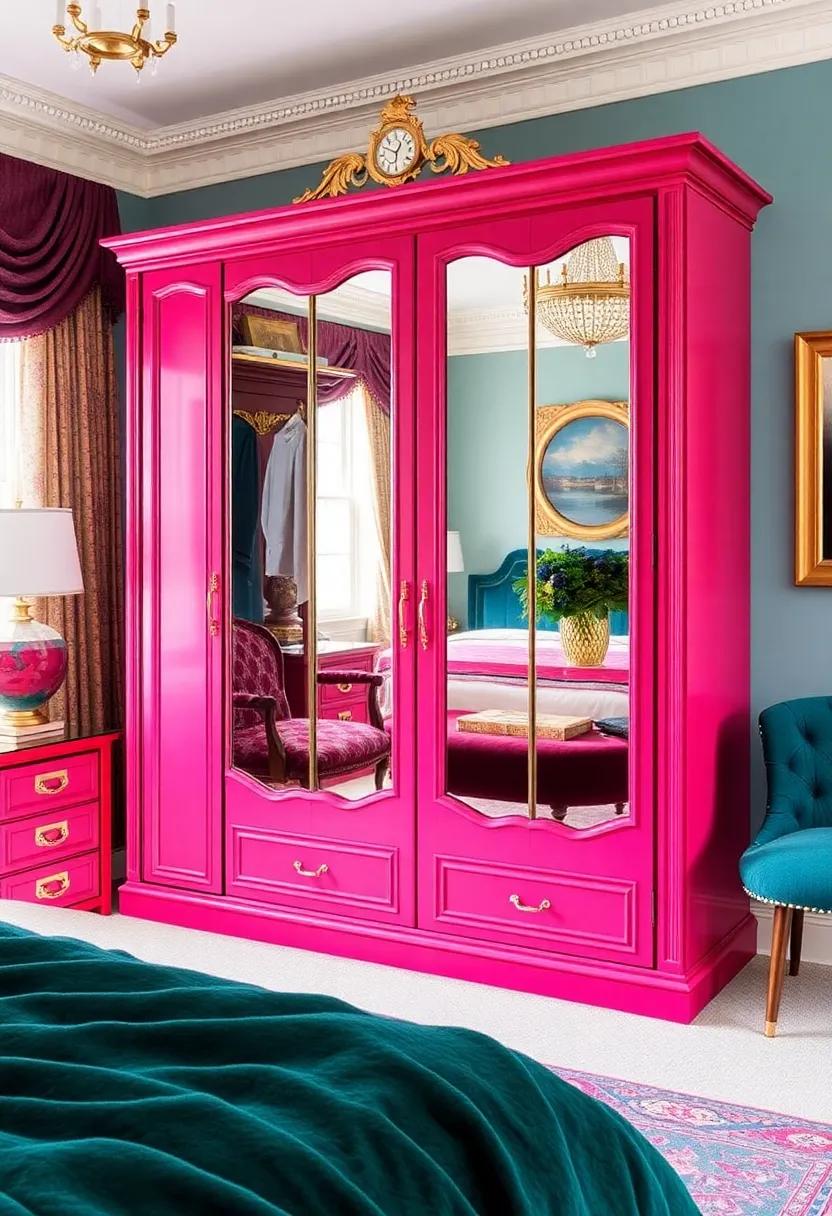 Jewel Toned Accents: ⁣Make ⁢a statement with ​jewel-toned wardrobes that introduce rich colors and luxurious textures, perfect ‍for a ⁤bold ‌and opulent bedroom ⁤vibe