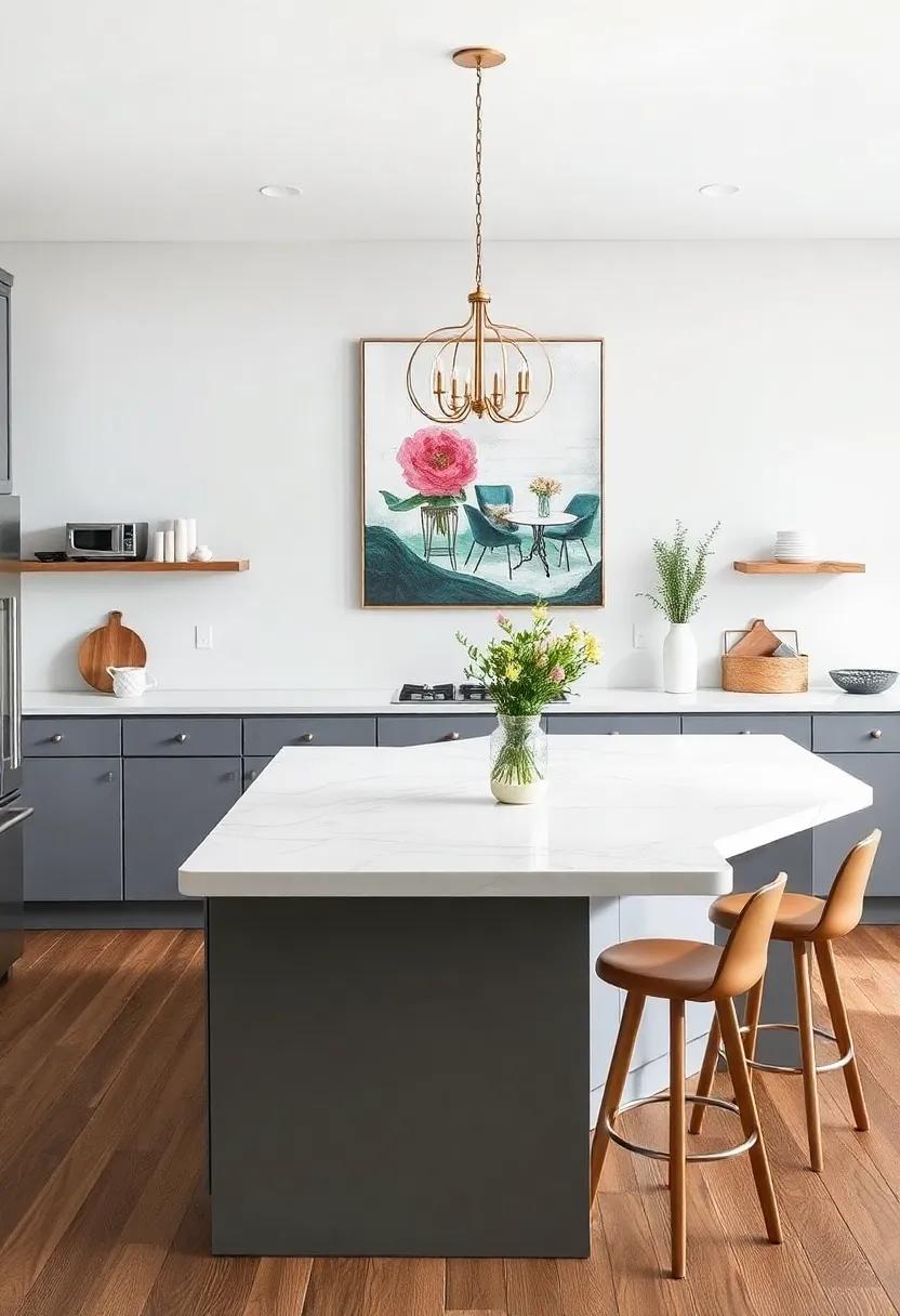 Artistic Touches: Using Create Canvas⁤ or⁤ Art‍ Displays ‍on‍ Kitchen Islands