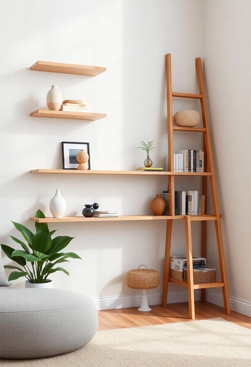 Artful displays: Curating Collections With Ladder Shelves