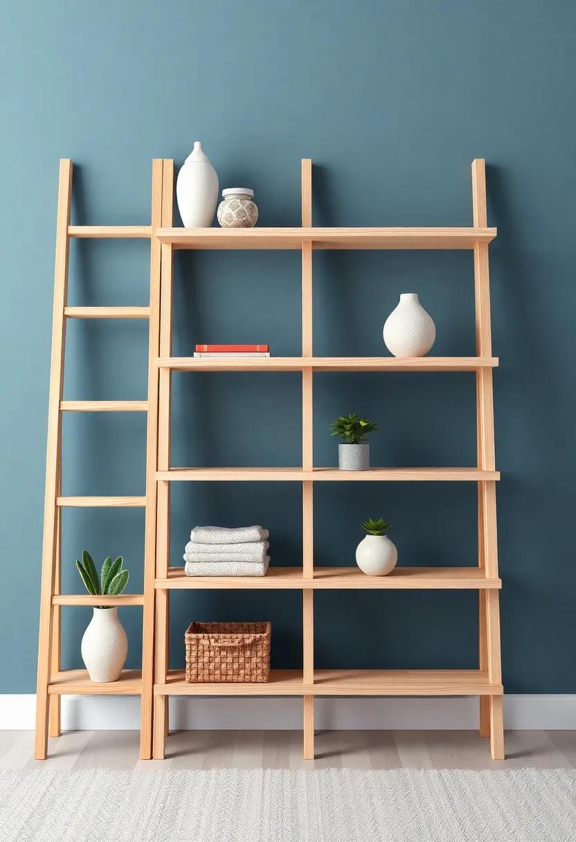 Balancing Color And Textures ‌With Your Ladder‍ Shelf Choices