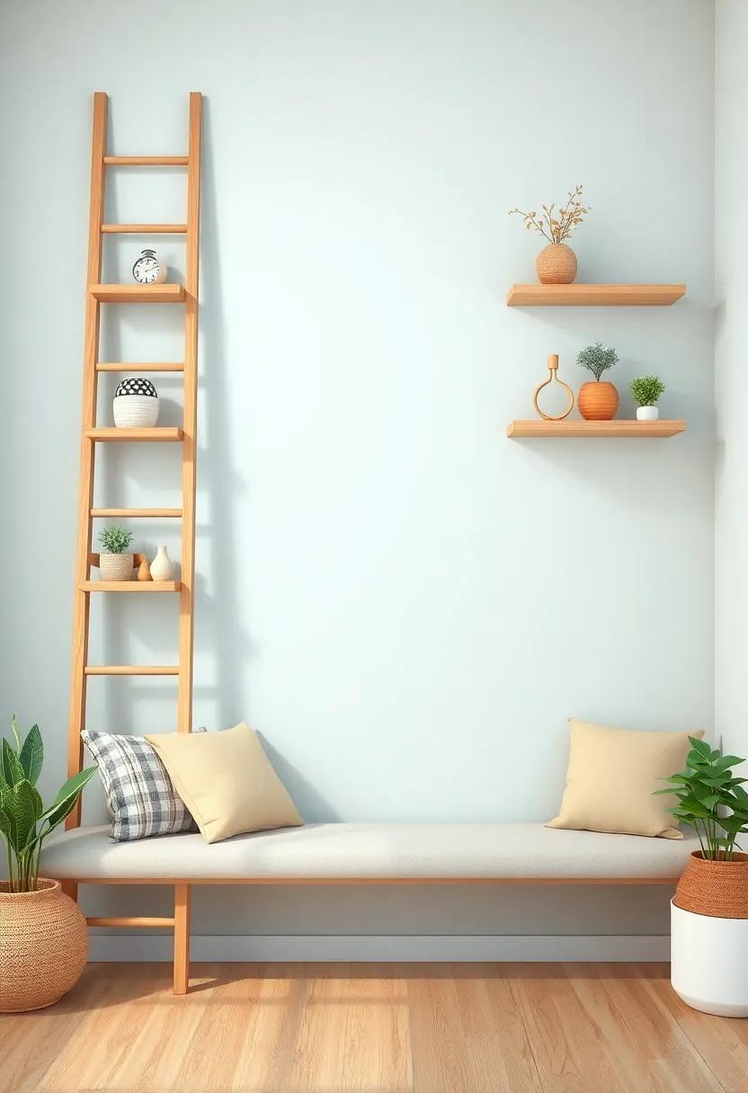 Creating A ⁢Cozy Nook With ⁢Ladder Shelves And Decorative Items