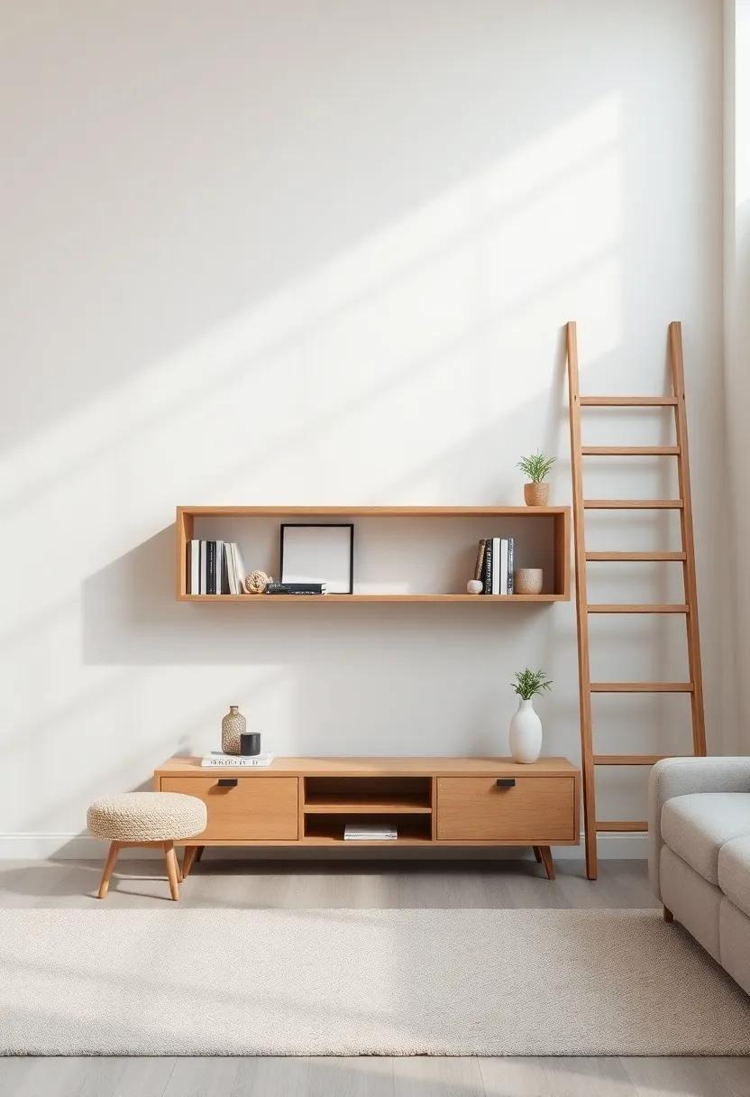 Embrace‌ The Aesthetic Appeal Of ⁢Ladder Shelves ⁢In⁣ Your Living‌ room