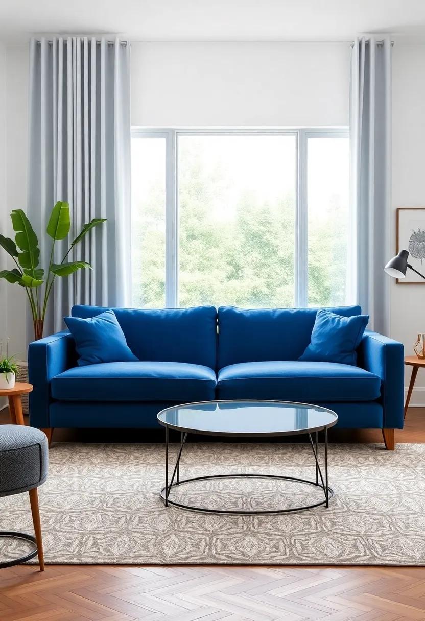 Mindful Furniture Arrangement:⁢ Position⁤ your blue sofa to create a natural flow in the⁣ room, inviting conversation and ​ensuring the⁣ sofa remains ‍a standout piece