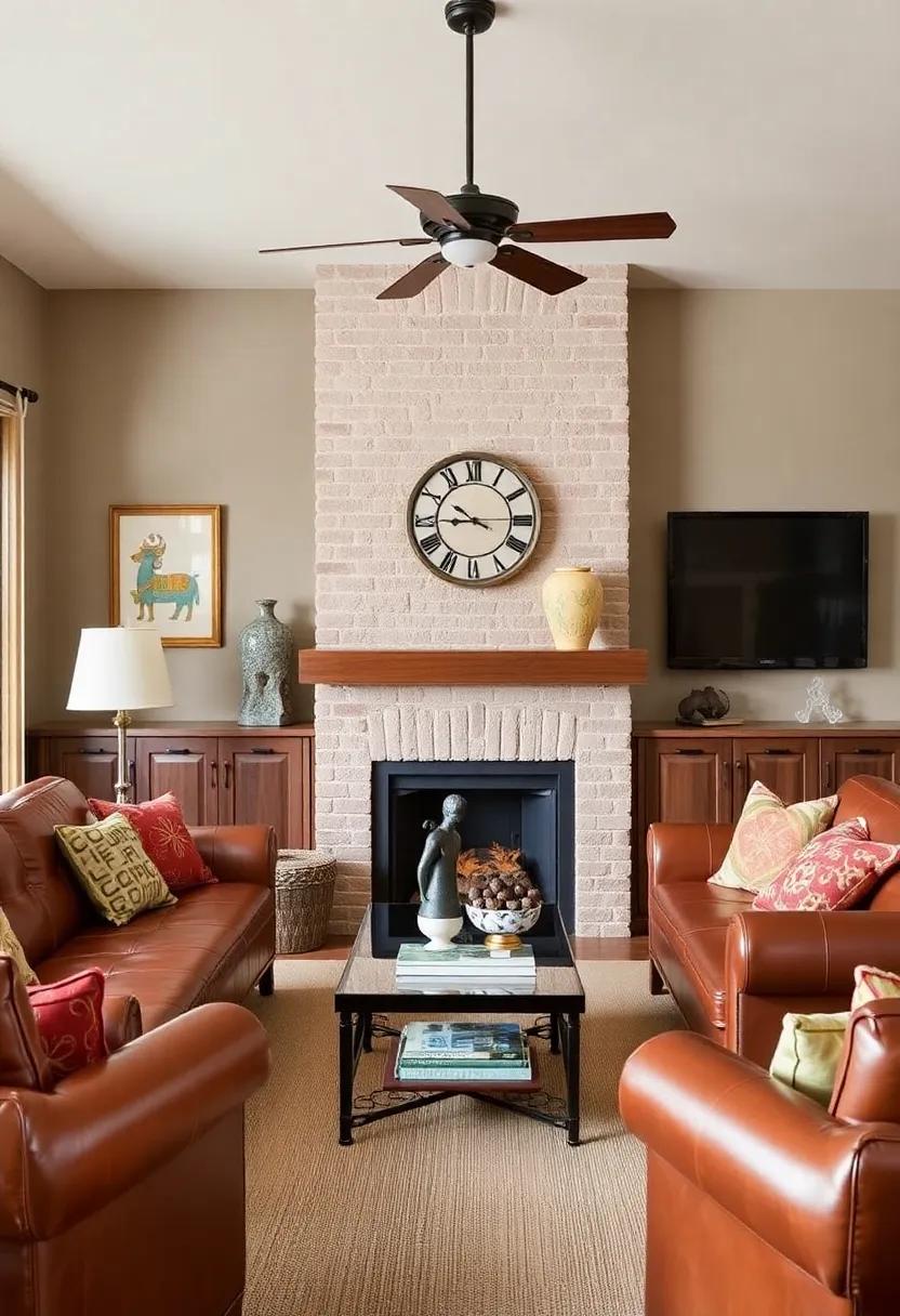 5) Incorporate Natural Elements: ⁢Use‍ wooden shelves, plants, and stone accents to bring​ a touch of nature indoors, balancing the sleekness of leather with the warmth ⁤of organic materials
