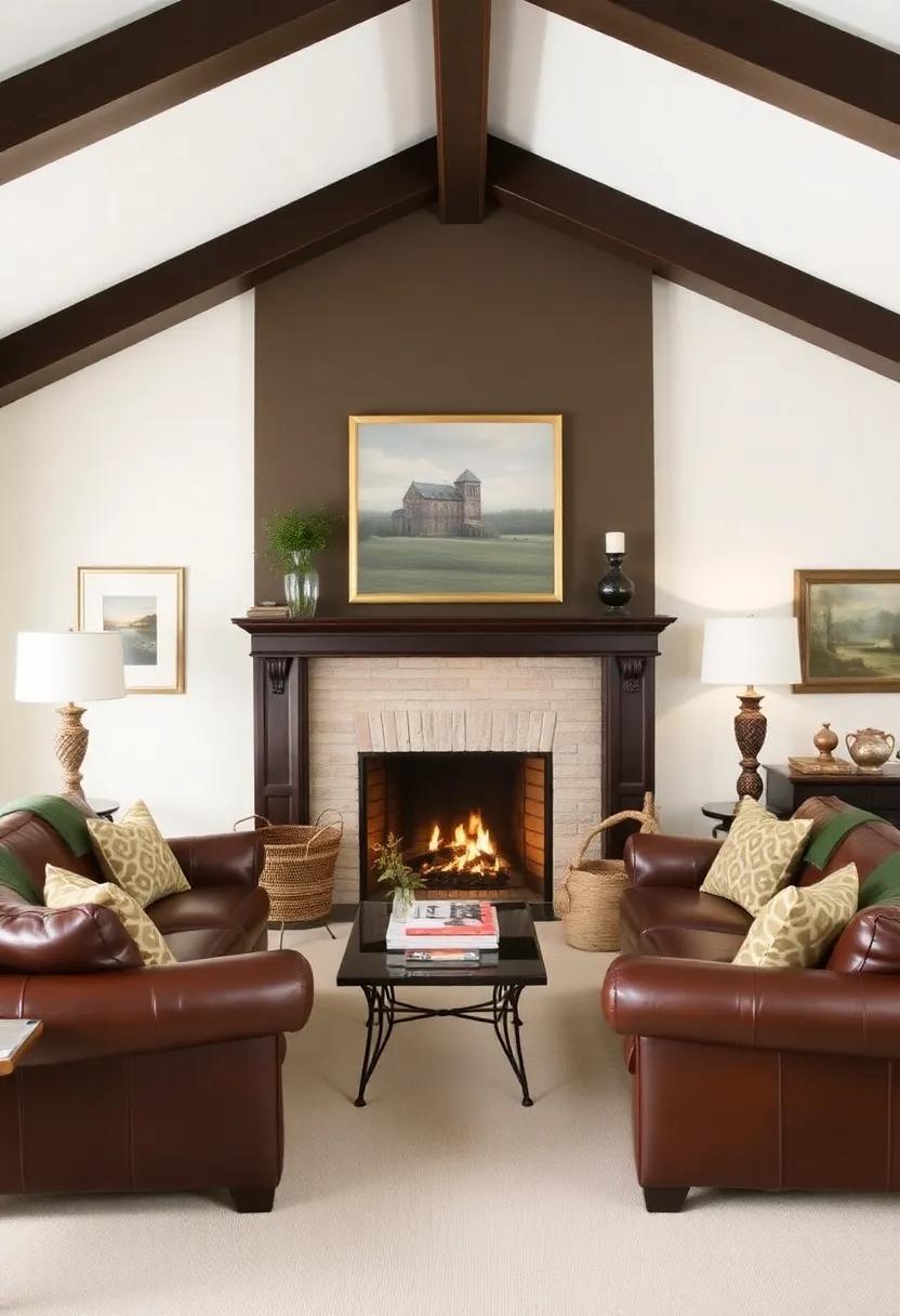 7) Showcase Art: Hang artwork or photographs above the fireplace or on adjacent walls to draw the eye and add personality to the space