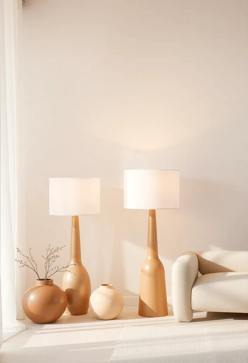 Opt for soft, ambient lighting with‌ beige-toned lamps to create a serene environment that complements‍ your calming decor style