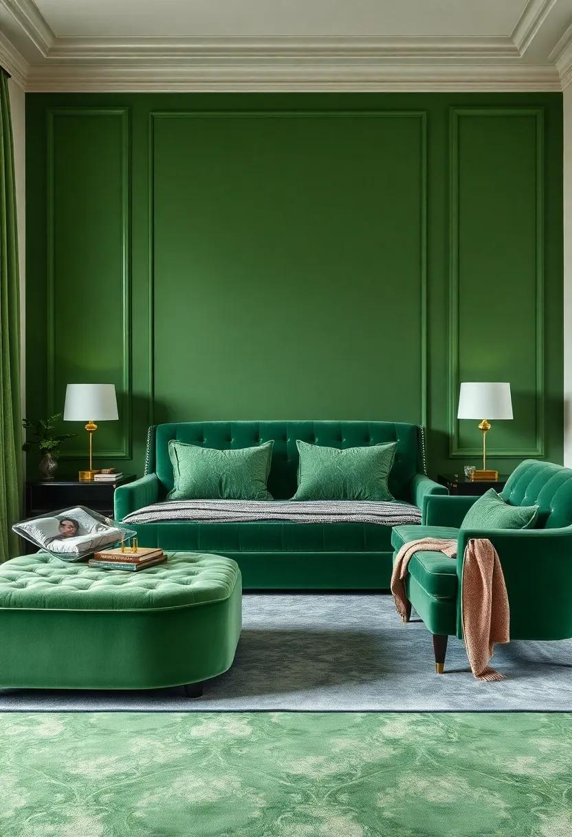 Elevating Bedrooms: The Role of Green​ Velvet in Creating a Serene Sanctuary