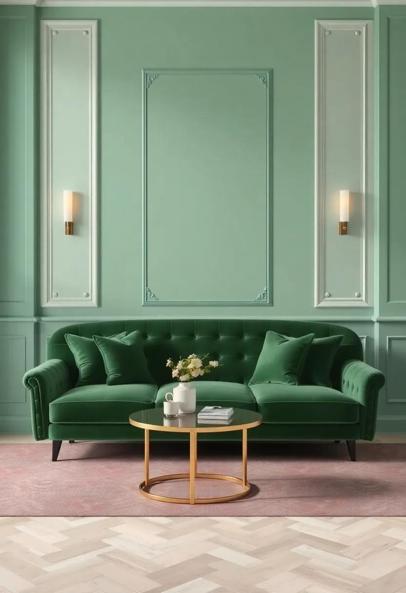 Transitional styles:‌ Merging Green Velvet Furniture​ in Eclectic Homes