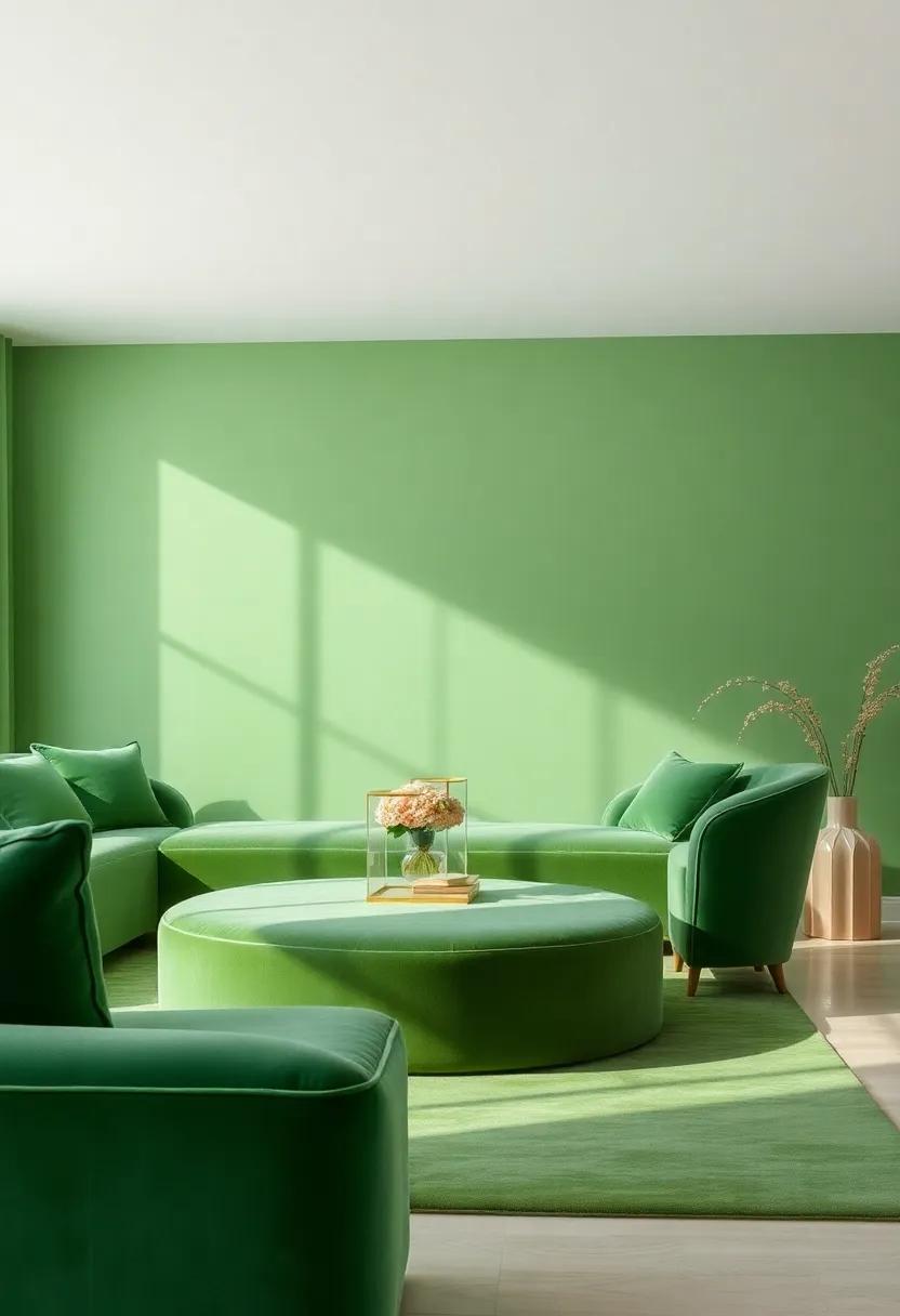 Textures and Layers: Combining Fabrics with Green Velvet for Depth