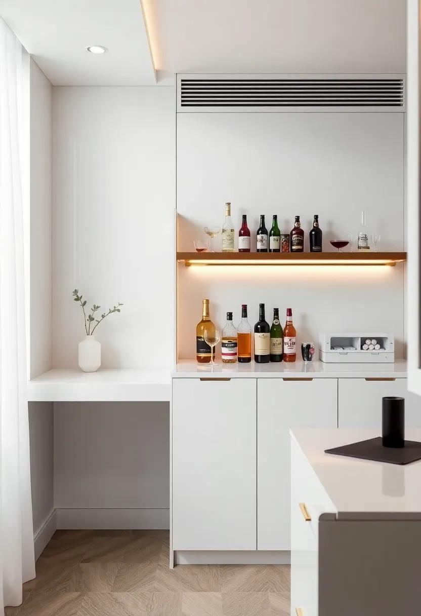 Integrate a Personal Mini Bar: For those long work hours, consider adding a mini bar stocked with your favorite beverages. This stylish addition not only enhances the office's luxury but also offers a refreshing break during the day