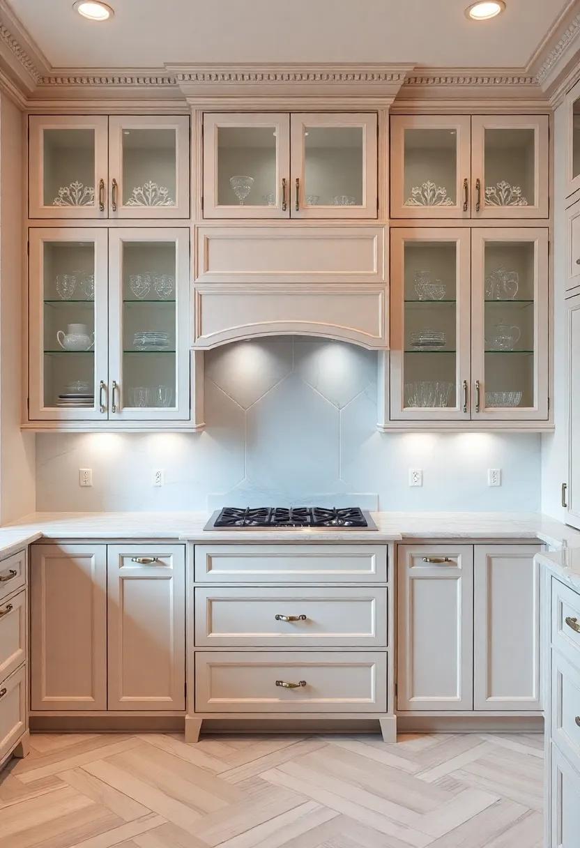 Decorative Molding: ​Frame glass-front cabinets with ⁢intricate molding for a ⁣bespoke ‌appearance⁤ that resonates‍ with high-end craftsmanship