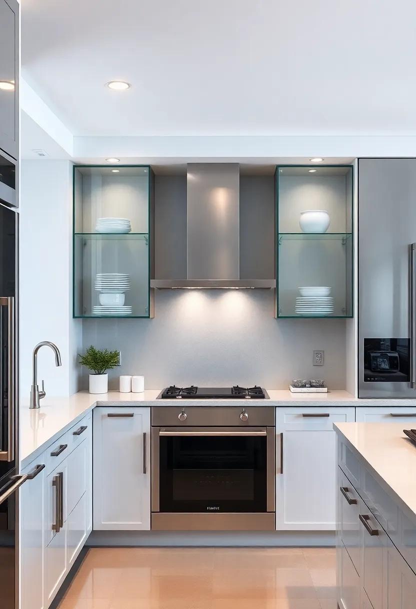Embrace Transparency:‌ Opt ⁤for floor-to-ceiling‍ glass-front cabinets to create an airy feel in ⁤your⁤ luxury kitchen while showcasing your exquisite dinnerware