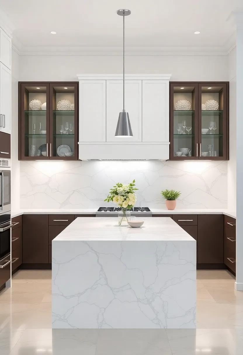 Focal Point Kitchen Islands: ‌Extend⁣ the elegance with glass panels in your⁢ kitchen island, merging⁢ functionality and sophisticated design into⁤ a stunning centerpiece