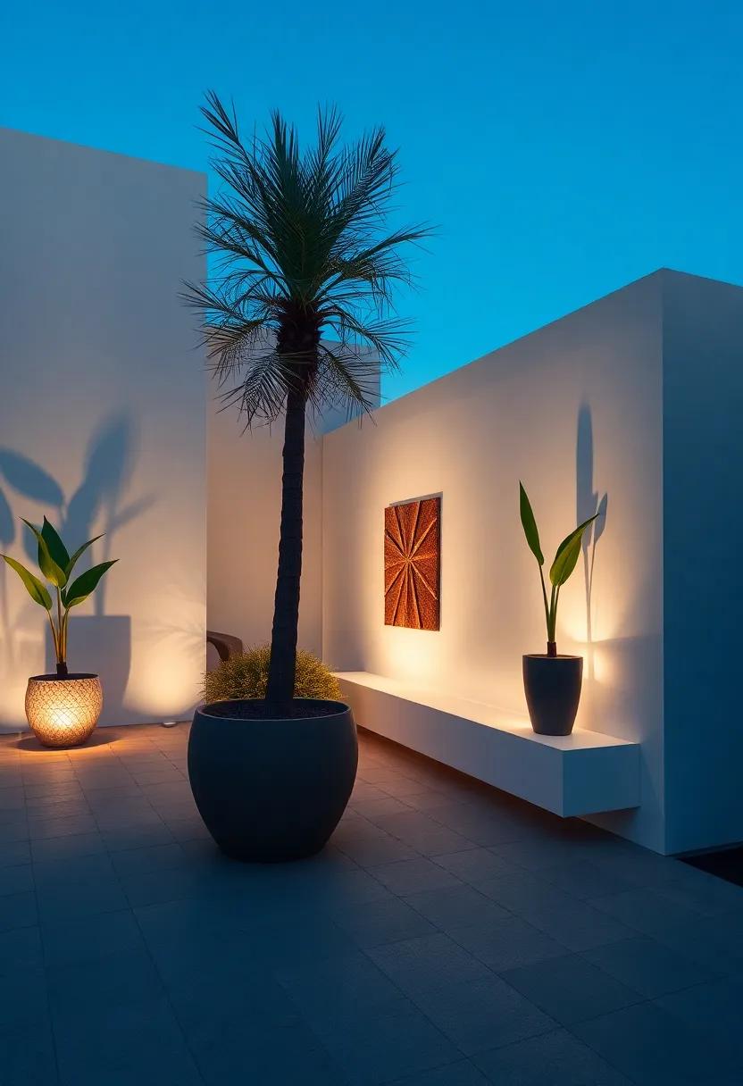 Highlighting Outdoor ⁢art with ⁣Strategic Spotlighting