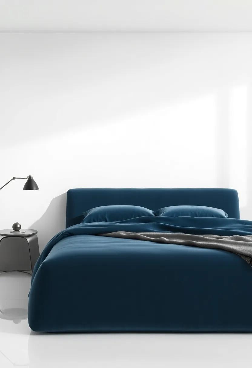 Modern Minimalism:​ Sleek Velvet beds for Contemporary Spaces