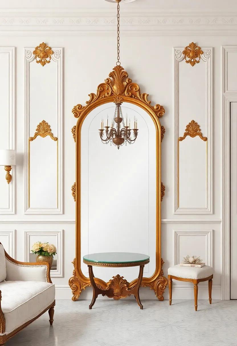 Vintage Mirrors⁣ as Focal Points to ⁢Reflect Victorian Glamour