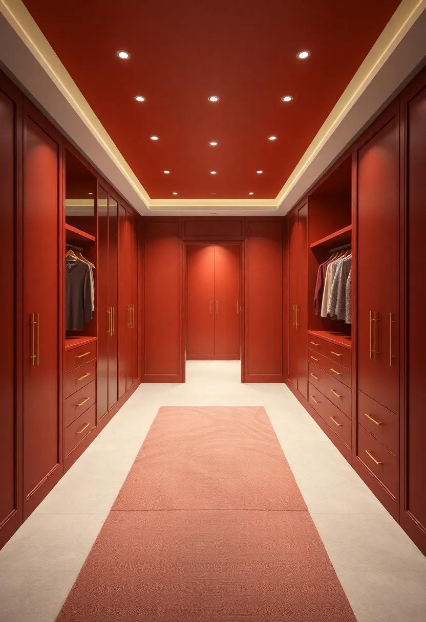 The allure of Rich Color Palettes in closet Design