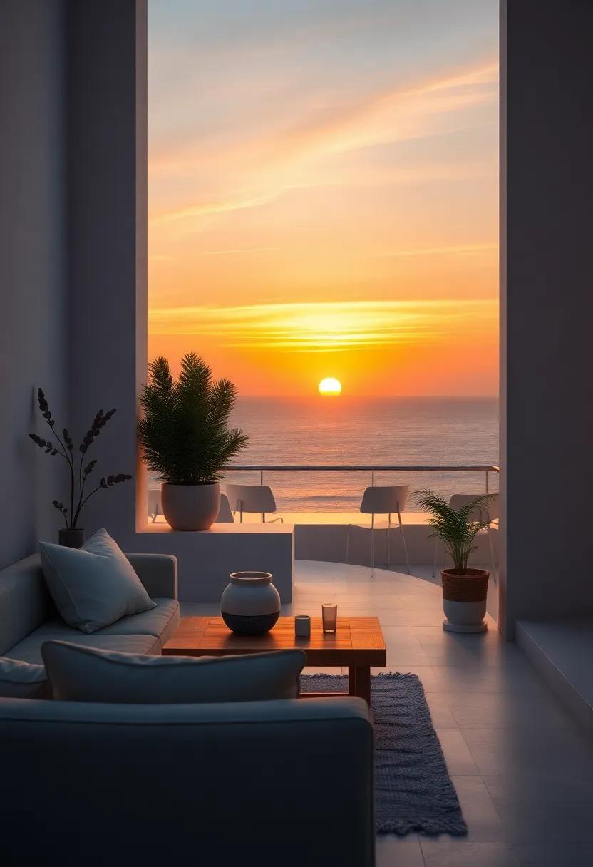 Illuminate ⁢Your ⁢Space with Ambient Lighting‍ Evoking Sunset Views