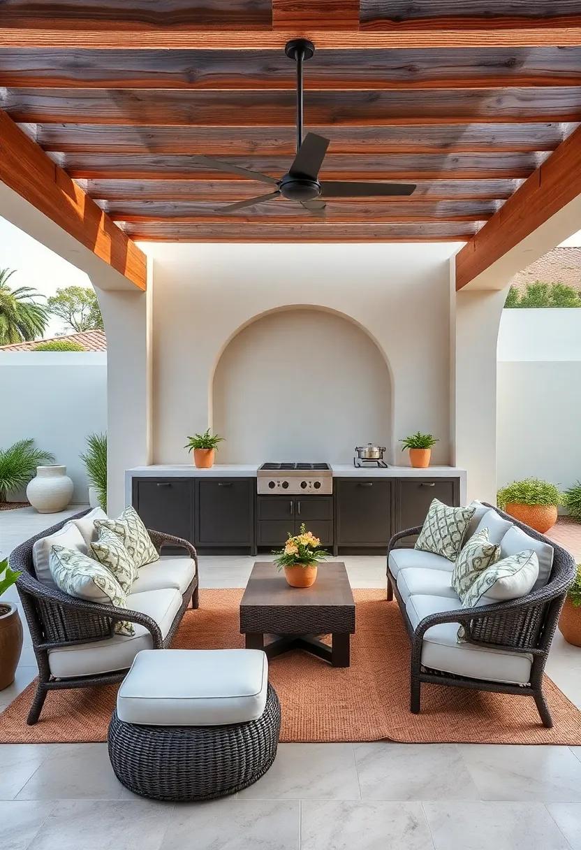 Create a Relaxing Lounge Area with mediterranean-Style Cushions