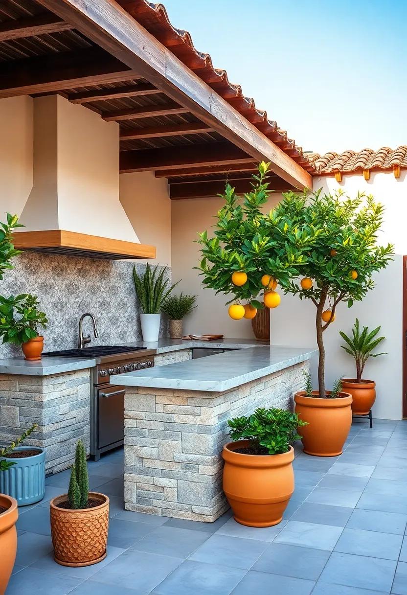 Sprucing Up Your Outdoor Space with Potted Citrus Trees‍ and Plants