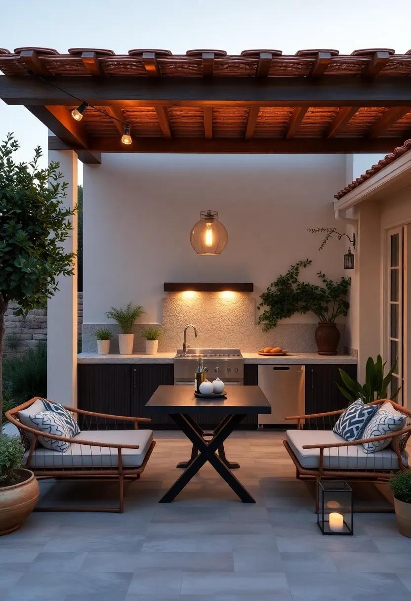 Stylish ‍Lighting Ideas for a Romantic Mediterranean Evening Setting